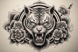custom drawing your traditional japanese tattoo design