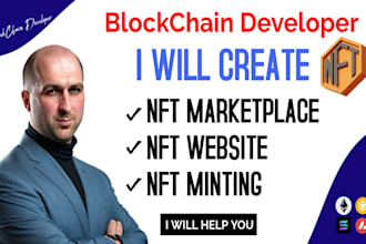 create blockchain website nft marketplace nft website smart contract nft minting