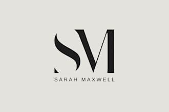 design a simple minimalist wordmark, two letter logo
