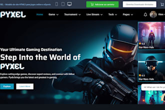 develop dynamic tournament website football website sport website gaming website