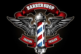 design modern luxury logo for barber shop and beauty salon
