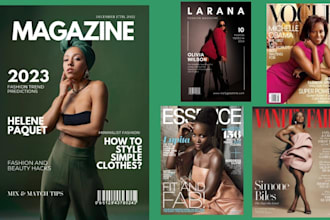 create magazine booklet and catalog designs for branding and marketing