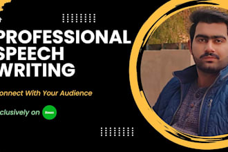 provide inspiring and powerful speech writing for any event