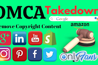 remove copyright,leaked content google reddit telegram ig fb shopify under dmca