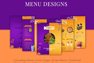 design restaurant food menu, welcome poster, discount poster
