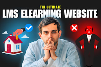 build wordpress elearning lms website with learndash or tutor lms