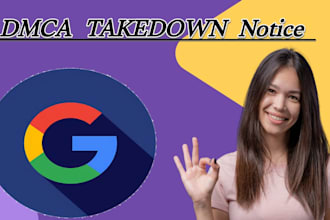 remove your infringing content from google search and website under dmca