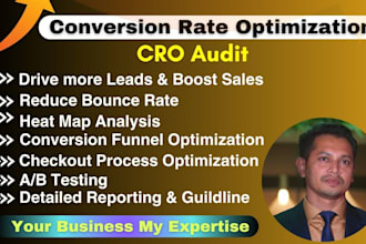 do conversion rate optimization to your website as a cro expert focus on ROI