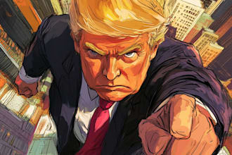 make political caricature and cartoon