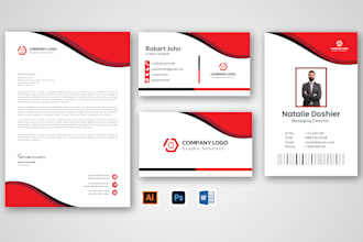 do business card, letterhead, and stationery design within 12 hours