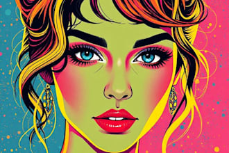 make a beautiful wpap pop art portrait