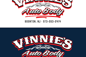 design retro inspired new jersey body shop logo