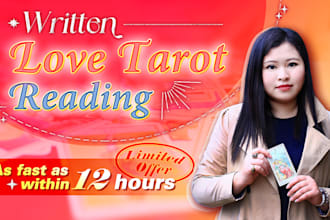 in depth love tarot reading with personalized written report