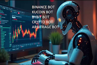 create profitable kucoin trading bot, crypto arbitrage bot, hft and binance bot