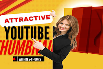 design attractive clickbait youtube thumbnail design 20 hour