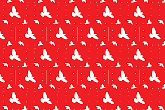 do custom seamless patterns for fabric, packaging, and more