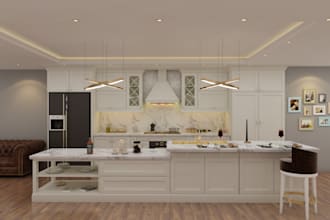 3d interior design for living room, bedroom, kitchen, offices and renderings