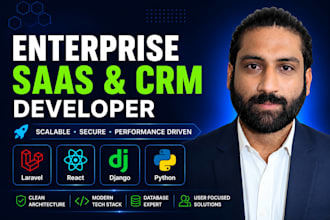 build your enterprise saas platform or CRM with laravel and react