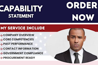 government capability statement, capability statement, government contract