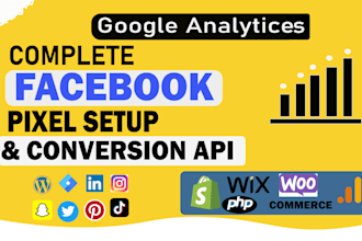 setup facebook pixel conversion API google analytics 4 shopify