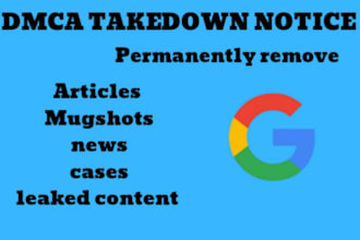 permanently remove delete defaming articles news websites from google dmca