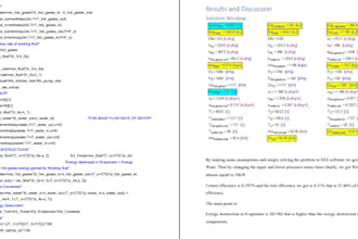 solve mechanical thermodynamics, fluid mechanics project