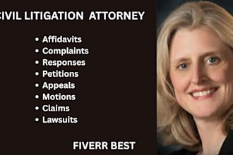 craft clear civil litigation lawsuits, motions, complaints for harassment cases