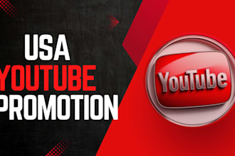 organic USA youtube promotion to boost views and subscribers