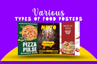 design food posters and menu cards