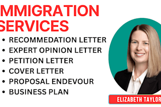 write recommendation letter for eb2 niw eb1 o1 US immigration