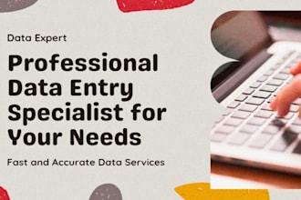 data entry, typing and web research expert