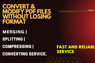 convert and modify PDF files without losing format