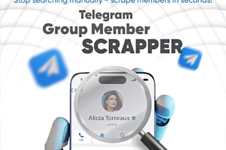 create a telegram group member scraper for quick extraction
