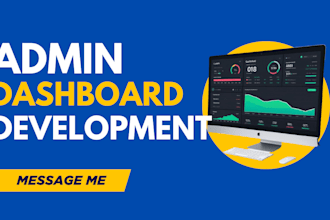 build custom admin dashboard in next angular node php