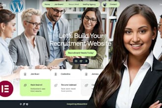design a wordpress recruitment website, job board, or staffing agency site