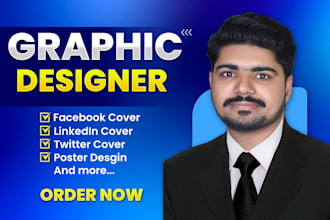 design a stunning facebook, linkedin, and twitter cover banner
