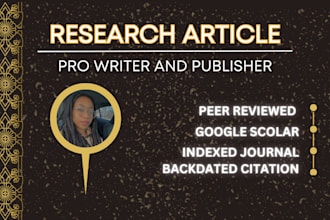 research article publish google scholar indexed journal peer reviewed
