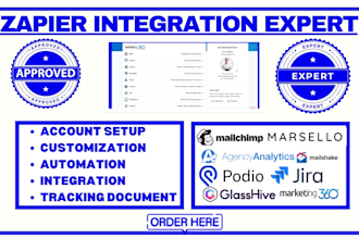 do zapier integration mailchimp mailshake podia selzy marsello glasshive jiracrm