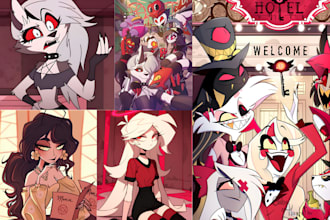 create hazbin hotel and helluva boss oc