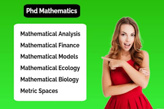 assist in mathematical analysis finance models ecology biology metric spaces