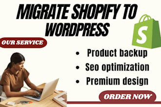 migrate wordpress to shopify copy clone wix website to shopify