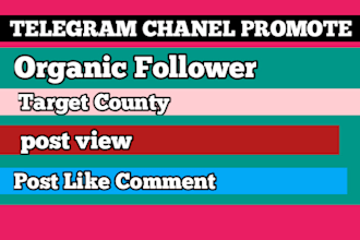 promote your telegram channel organically
