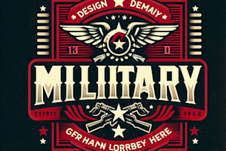 design modern artistic military logo