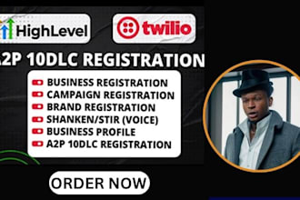 set up gohighlevel, a2p 10dlc registration and campaign for twilio