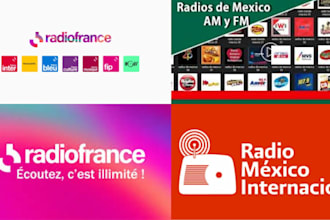 play and promote your song organically on france and  mexico  radio stations