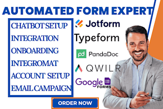 docusign pandadoc template jotform qwilr typeform google forms data integration