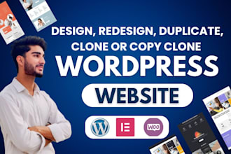 redesign, rebuild, clone, duplicate and copy clone wordpress website