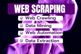 do web scraping, crawling, and data mining from any USA website