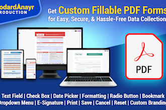 create fillable PDF forms