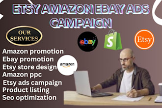 boost shopify amazon ads campaign etsy ebay ads store promotion